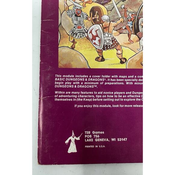 The Keep On The Borderlands 1st Print 1979 TSR Dungeons & Dragon B2 Module 9034 - Picture 6 of 10